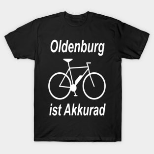 Oldenburg Is Akkurad Fahrrad E-bike V2 T-Shirt